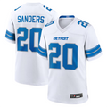 Kieara D.Lions #20 Barry Sanders Player White Game Stitched Jerseys