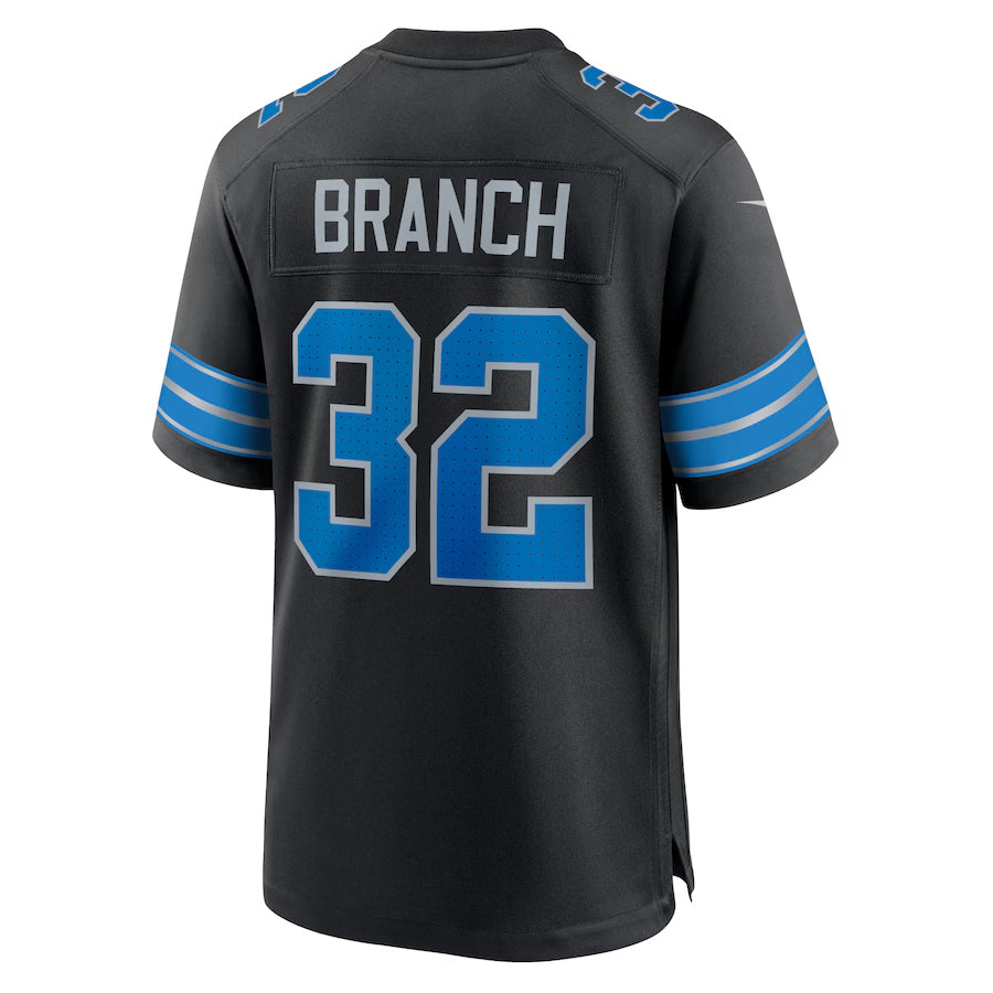 Kieara D.Lions #32 Brian Branch Player Black Home Game Stitched Jerseys