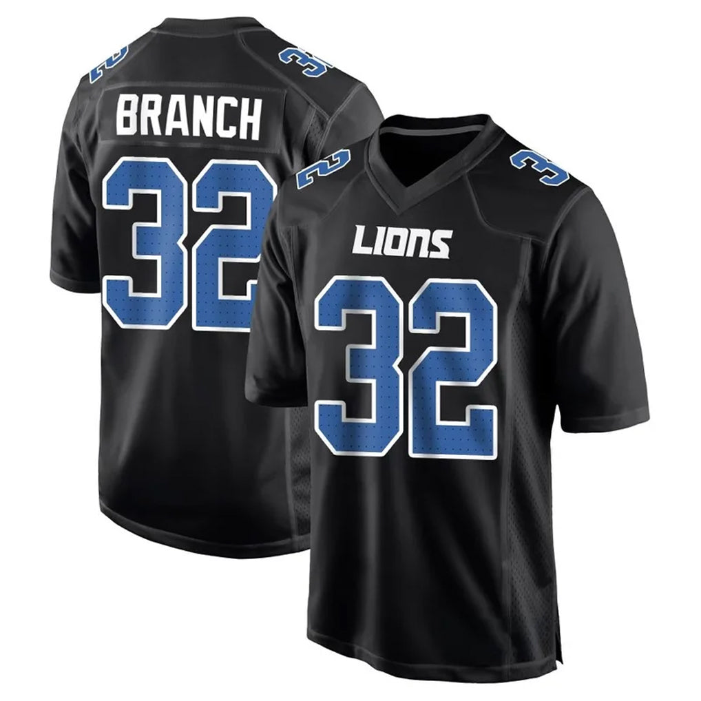 Kieara D.Lions #32 Brian Branch Player Black Limited Fashion Stitched Jerseys