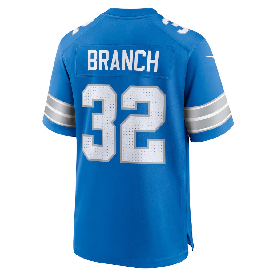 Kieara D.Lions #32 Brian Branch Player Blue Home Game Stitched Jerseys