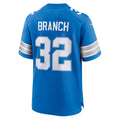 Kieara D.Lions #32 Brian Branch Player Blue Home Game Stitched Jerseys