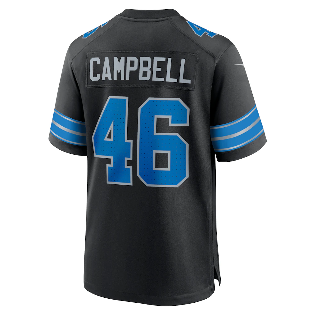 Kieara D.Lions #46 Jack Campbell Black 2nd Alternate Game Stitched Jerseys