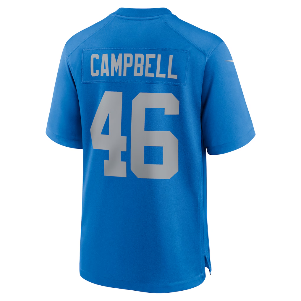 Kieara D.Lions #46 Jack Campbell Blue Game Stitched Jerseys