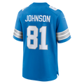 Kieara D.Lions #81 Calvin Johnson Blue Team Retired Game Stitched Jerseys