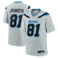 Kieara D.Lions #81 Calvin Johnson Silver 2026 Rivalries Collection Game Stitched Jerseys