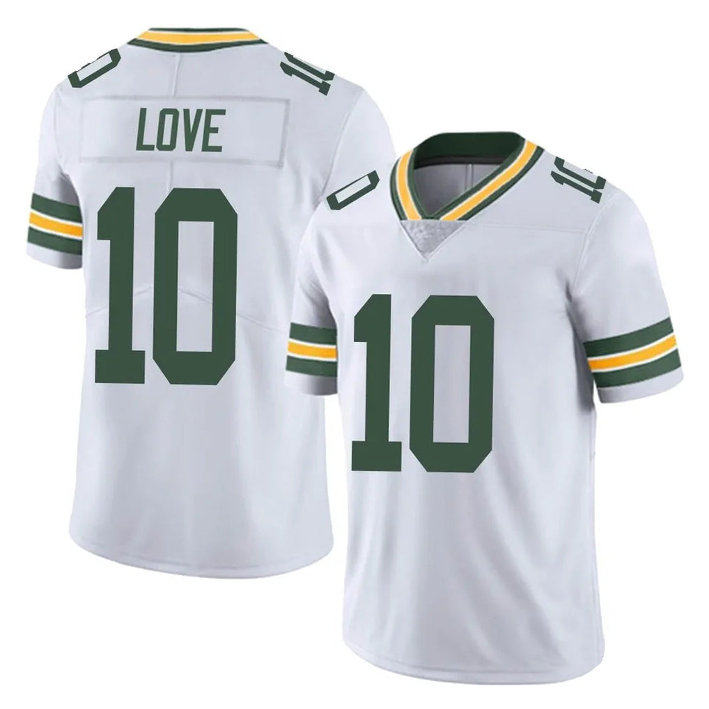 Kieara GB.Packers #10 Jordan Love Player White Vapor Untouchable Limited Home Game Stitched Jerseys