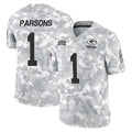 Kieara GB.Packers #1 Micah Parsons Player Arctic Camo Salute To Service Limited Stitched Jerseys