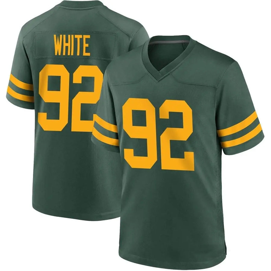 Kieara  GB.Packers #92 Reggie White Player Limited Green Alternate Vapor Stitched Jerseys