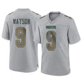 Kieara GB.Packers #9 Christian Watson Player Gray Atmosphere Fashion Home Game Stitched Jerseys