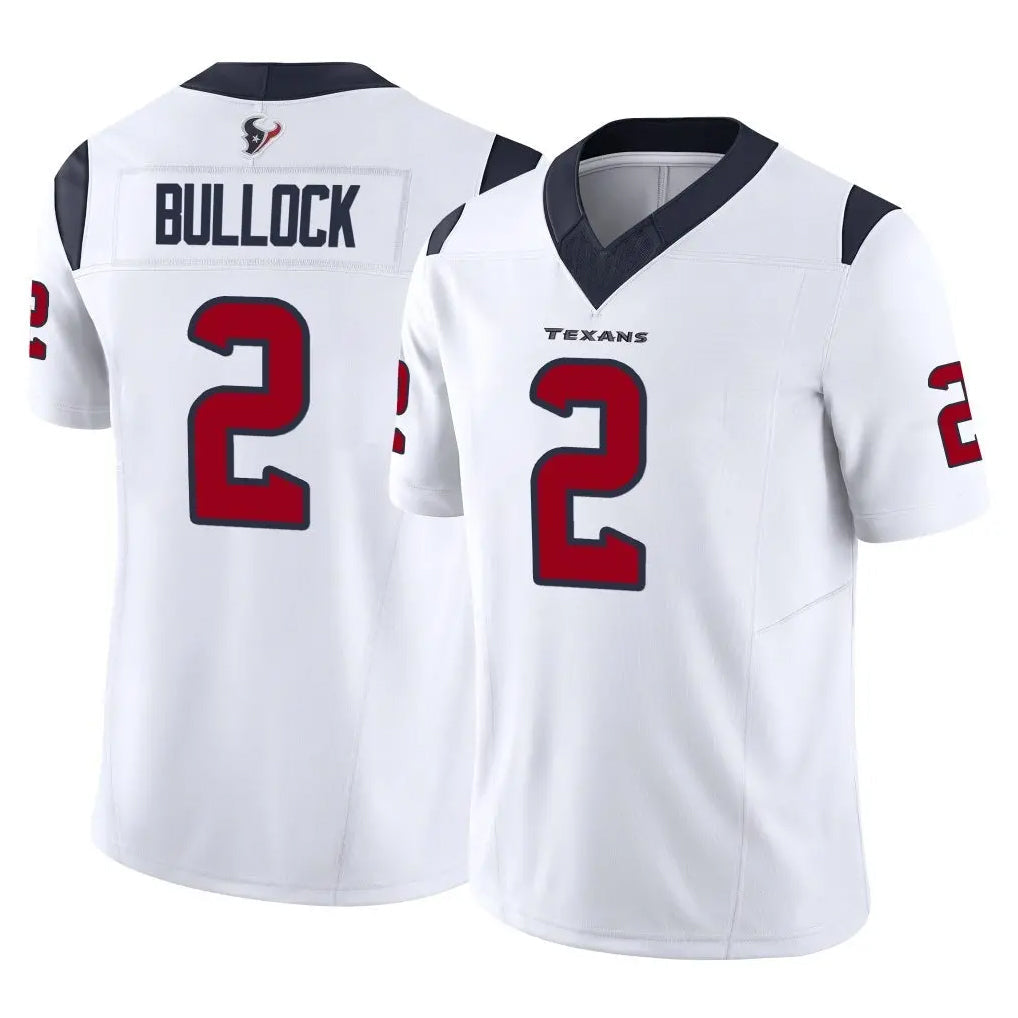 Kieara H.Texans #2 Calen Bullock Player White Limited Vapor F.U.S.E. Home Game Stitched Jerseys