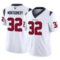 Kieara H.Texans #32 David Montgomery Player White Limited Vapor F.U.S.E. Home Game Stitched Jerseys