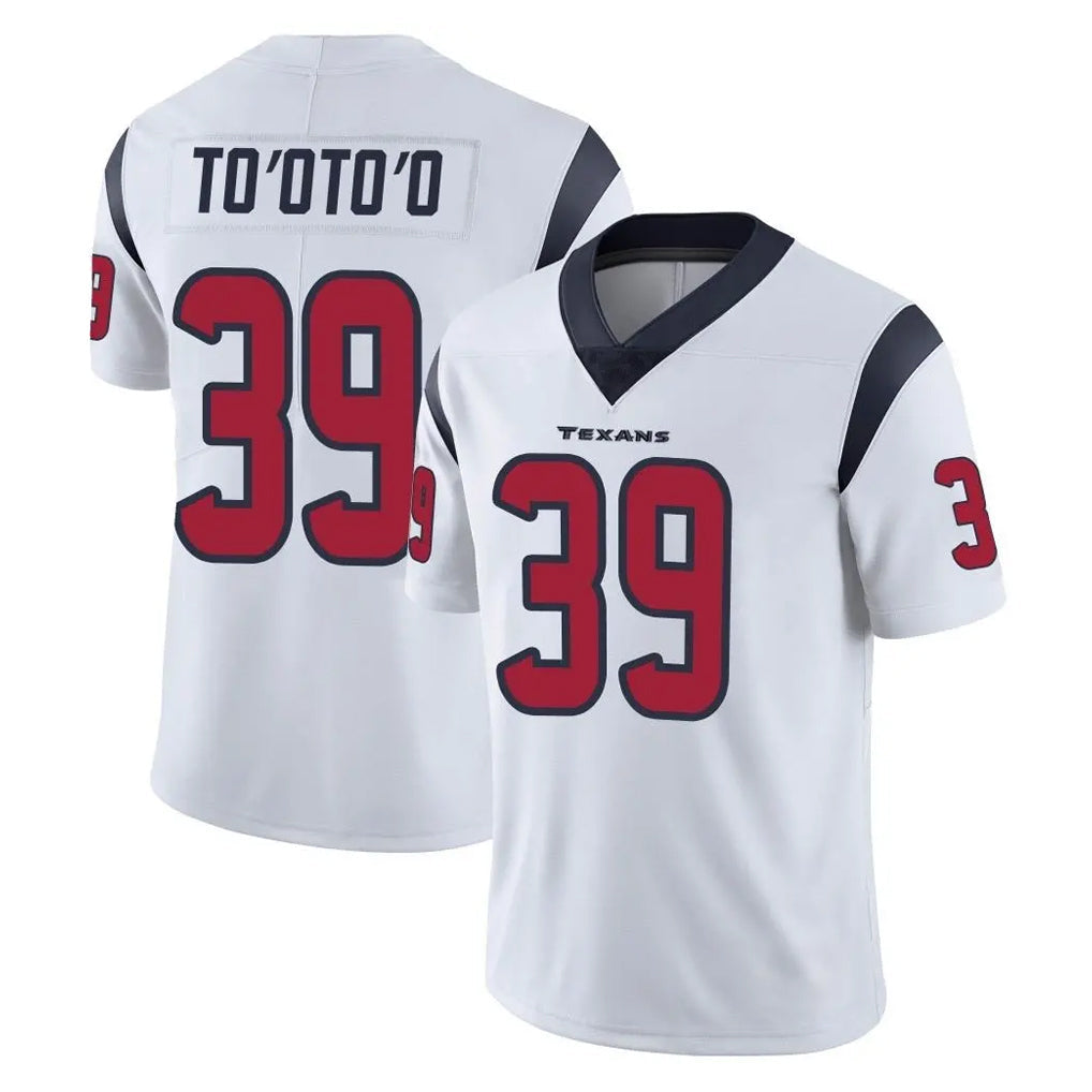 Kieara H.Texans #39 Henry To'oTo'o Player White Limited Vapor Untouchable Home Game Stitched Jerseys