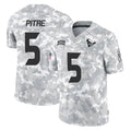 Kieara H.Texans #5 Jalen Pitre Player Arctic Camo Salute To Service Limited Game Stitched Jerseys