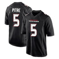 Kieara H.Texans #5 Jalen Pitre Player Carbon Black Fashion Home Game Stitched Jerseys