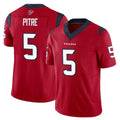 Kieara H.Texans #5 Jalen Pitre Player Red Limited Vapor F.U.S.E. Home Game Stitched Jerseys