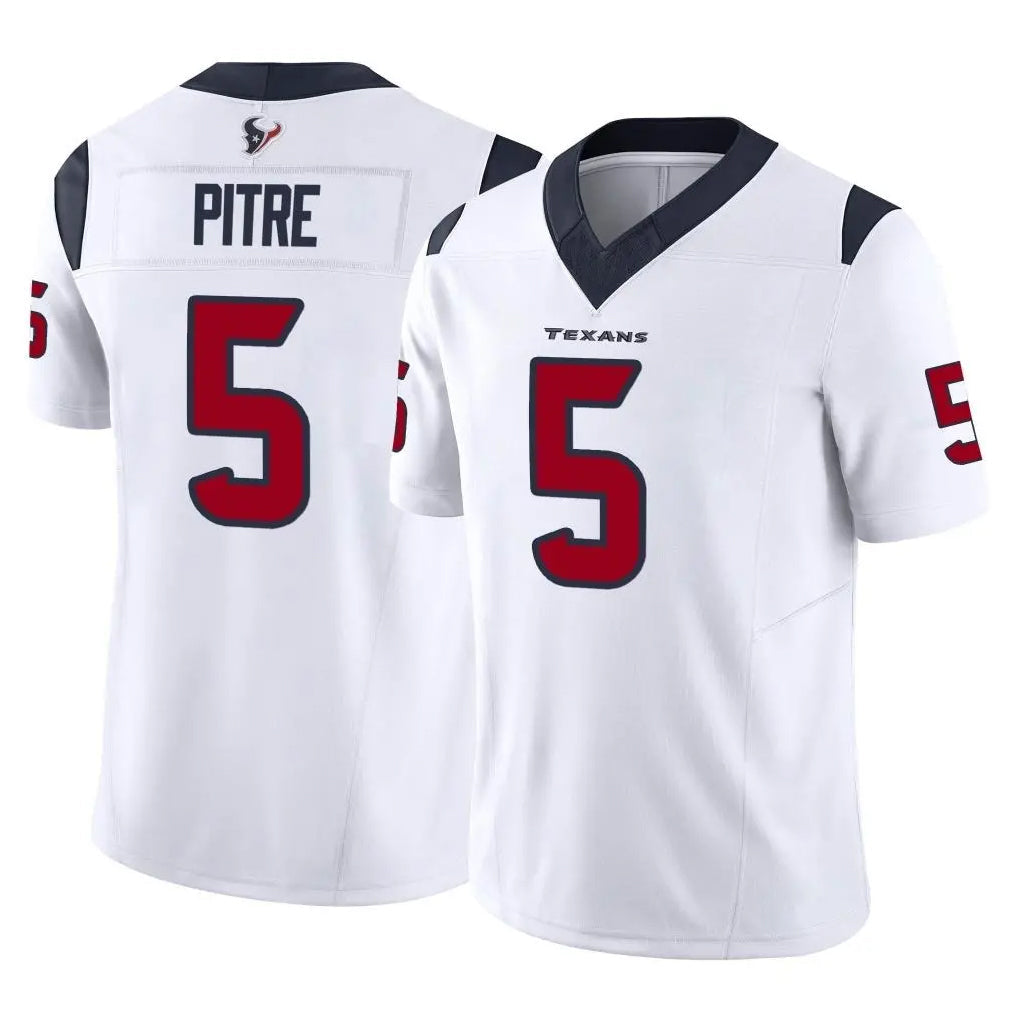 Kieara H.Texans #5 Jalen Pitre Player White Limited Vapor F.U.S.E. Home Game Stitched Jerseys