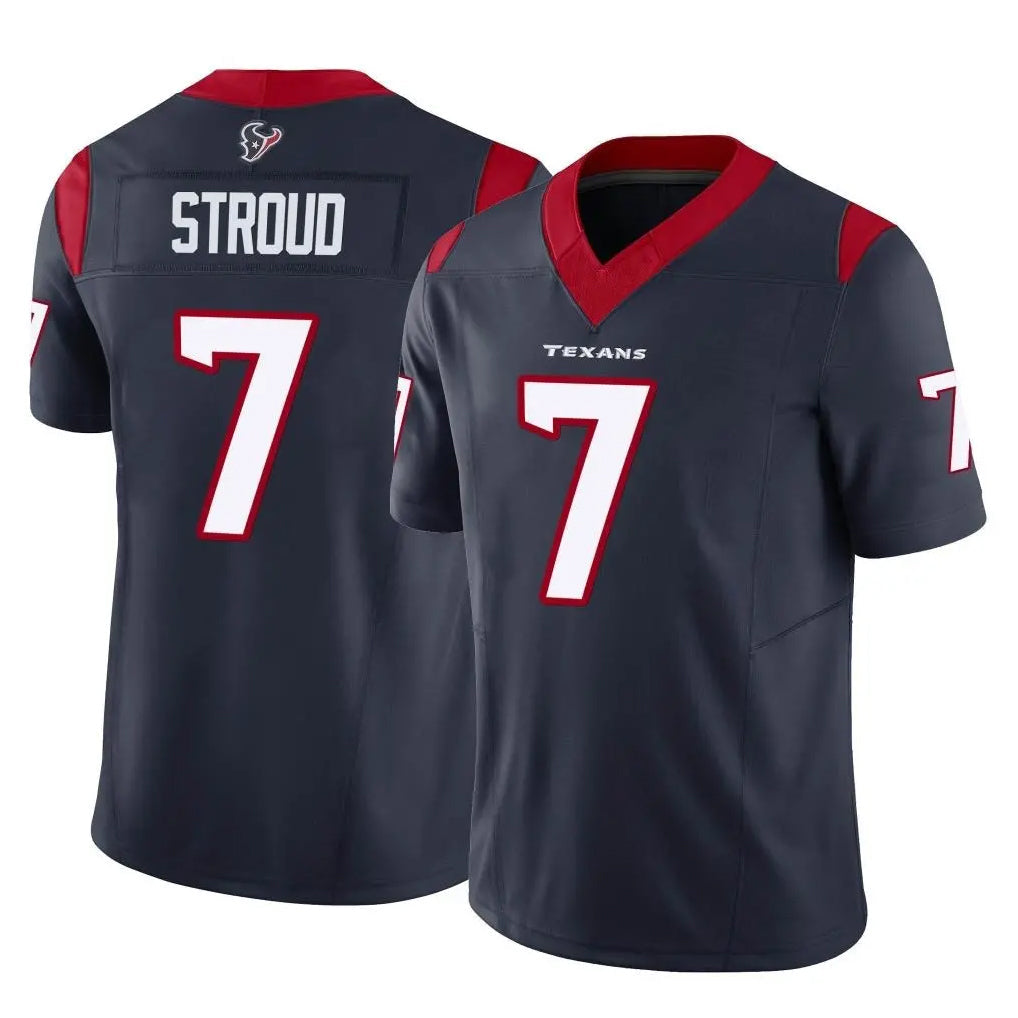 Kieara H.Texans #7 CJ Stroud Player Navy Limited Vapor F.U.S.E. Home Game Stitched Jerseys