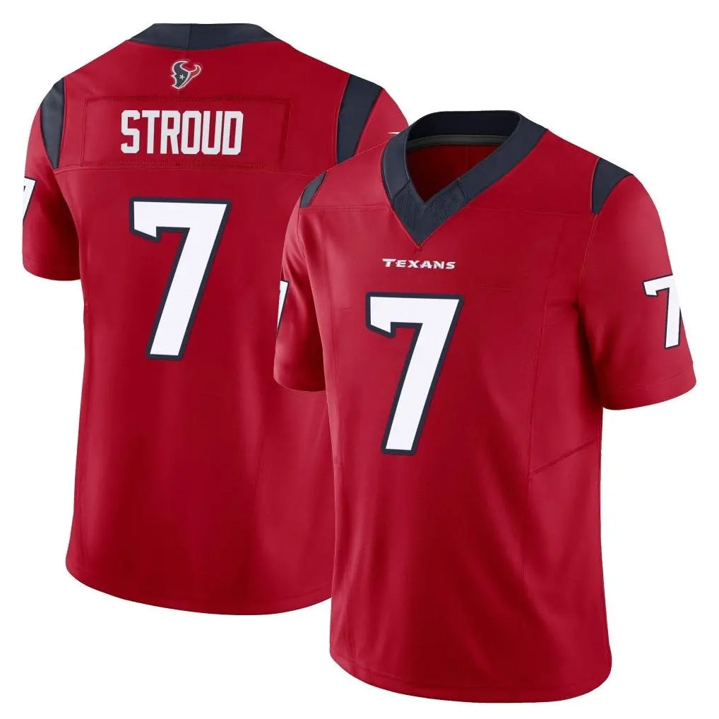 Kieara H.Texans #7 CJ Stroud Player Red Limited Vapor F.U.S.E. Home Game Stitched Jerseys