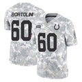 Kieara IN.Colts #60 Tanor Bortolini Player Arctic Camo Salute To Service Limited Game Stitched Jerseys