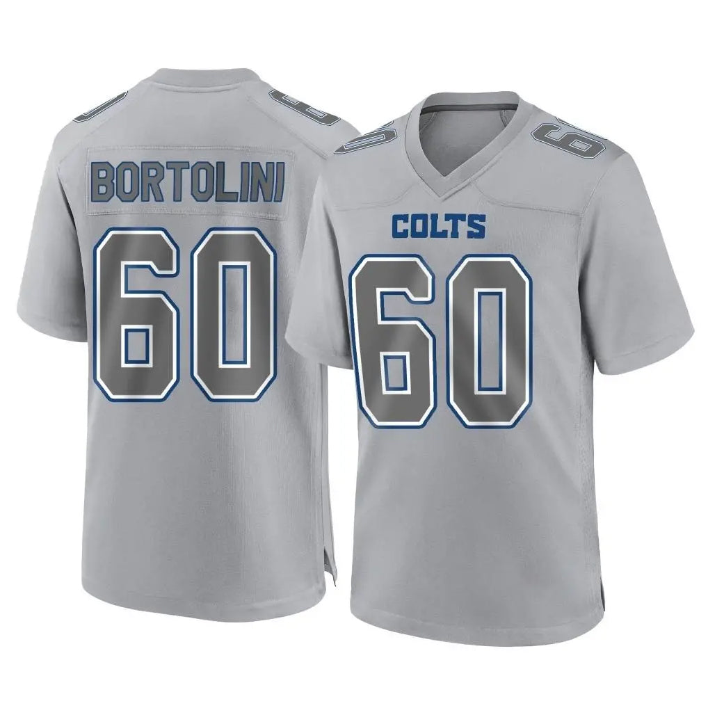 Kieara IN.Colts #60 Tanor Bortolini Player Gray Atmosphere Fashion Home Game Stitched Jerseys