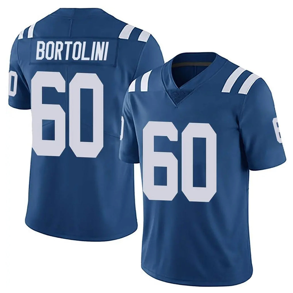 Kieara IN.Colts #60 Tanor Bortolini Player Royal Limited Vapor Untouchable Home Game Stitched Jerseys