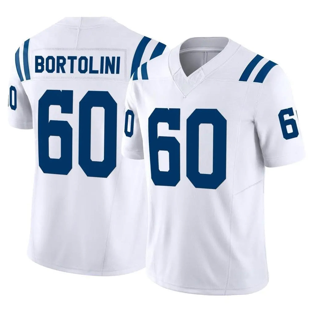 Kieara IN.Colts #60 Tanor Bortolini Player White Limited Vapor F.U.S.E. Home Game Stitched Jerseys