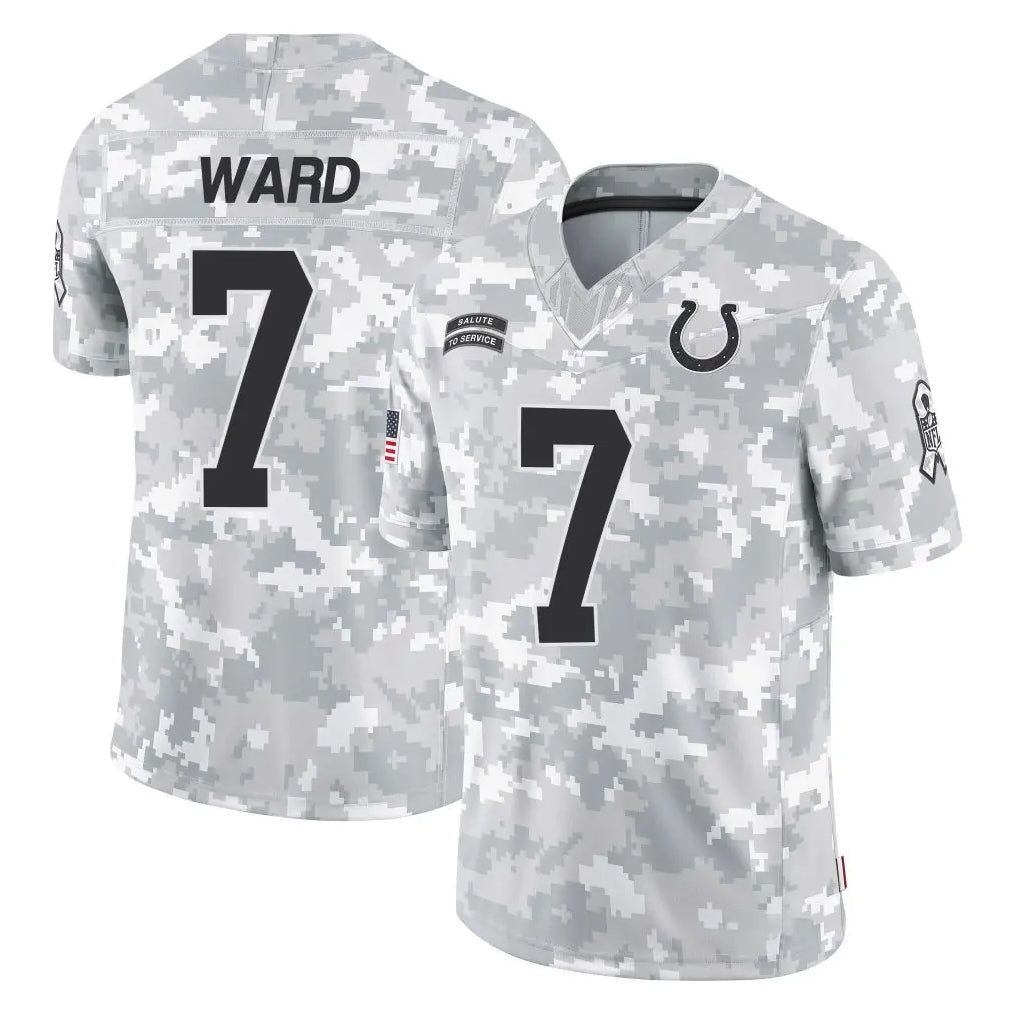 Kieara IN.Colts #7 Charvarius Ward Sr. Player Arctic Camo Salute To Service Limited Game Stitched Jerseys