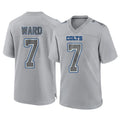 Kieara IN.Colts #7 Charvarius Ward Sr. Player Gray Atmosphere Fashion Home Game Stitched Jerseys