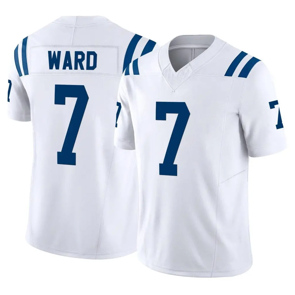 Kieara IN.Colts #7 Charvarius Ward Sr. Player White Limited Vapor F.U.S.E. Home Game Stitched Jerseys