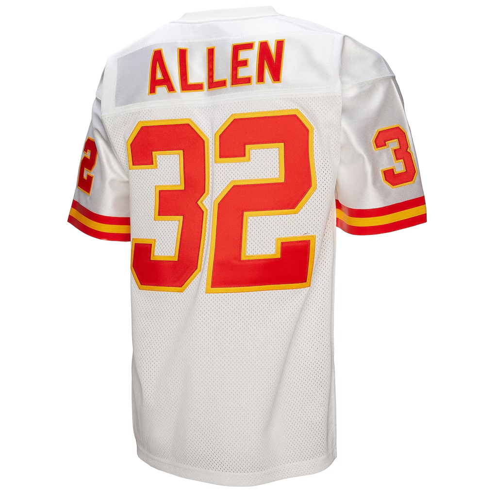 Kieara KC.Chiefs 1994 #32 Marcus Allen Mitchell & Ness White Authentic Throwback Retired Player Jersey