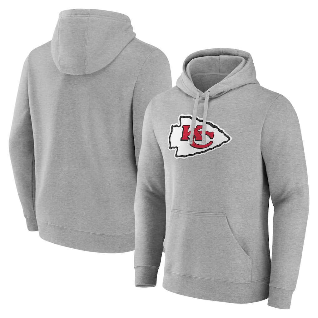 Kieara KC.Chiefs Gray Pullover Hoodies Limited Blank Player Stitched Jerseys