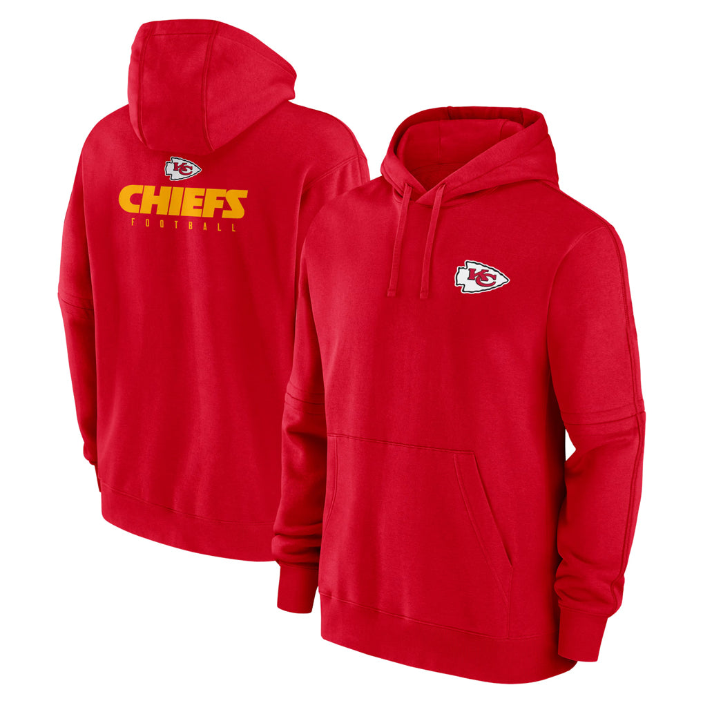 Kieara KC.Chiefs Red Pullover Hoodies Limited Blank Player Stitched Jerseys