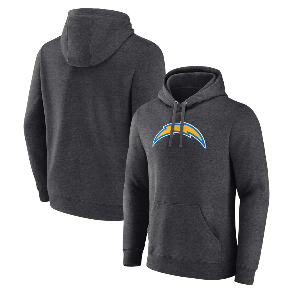 Kieara LA.Chargers Gray Pullover Hoodies Home Game Blank Player Stitched Jerseys