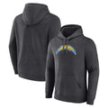 Kieara LA.Chargers Gray Pullover Hoodies Home Game Blank Player Stitched Jerseys