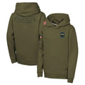 Kieara LA.Chargers Olive Salute to Service Pullover Hoodies Limited Blank Player Stitched Jerseys