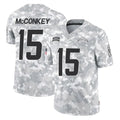 Kieara LA.Chargers #15 Ladd McConkey Player Arctic Camo Salute To Service Limited Game Stitched Jerseys