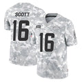 Kieara LA.Chargers #16 J.K. Scott Player Arctic Camo Salute To Service Limited Game Stitched Jerseys