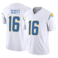 Kieara LA.Chargers #16 J.K. Scott Player White Limited Vapor F.U.S.E. Home Game Stitched Jerseys