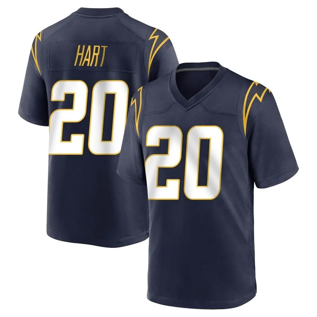 Kieara LA.Chargers #20 Cam Hart Player Navy Home Game Stitched Jerseys