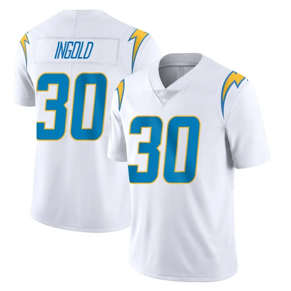 Kieara LA.Chargers #30 Alec Ingold Player White Limited Vapor Untouchable Home Game Stitched Jerseys