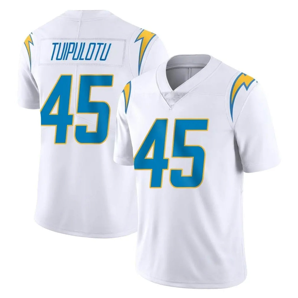 Kieara LA.Chargers #45 Tuli Tuipulotu Player White Limited Vapor Untouchable Home Game Stitched Jerseys