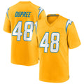 Kieara LA.Chargers #48 Bud Dupree Player Gold Home Game Stitched Jerseys