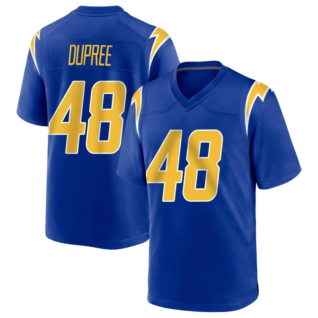 Kieara LA.Chargers #48 Bud Dupree Player Royal Home Game Stitched Jerseys