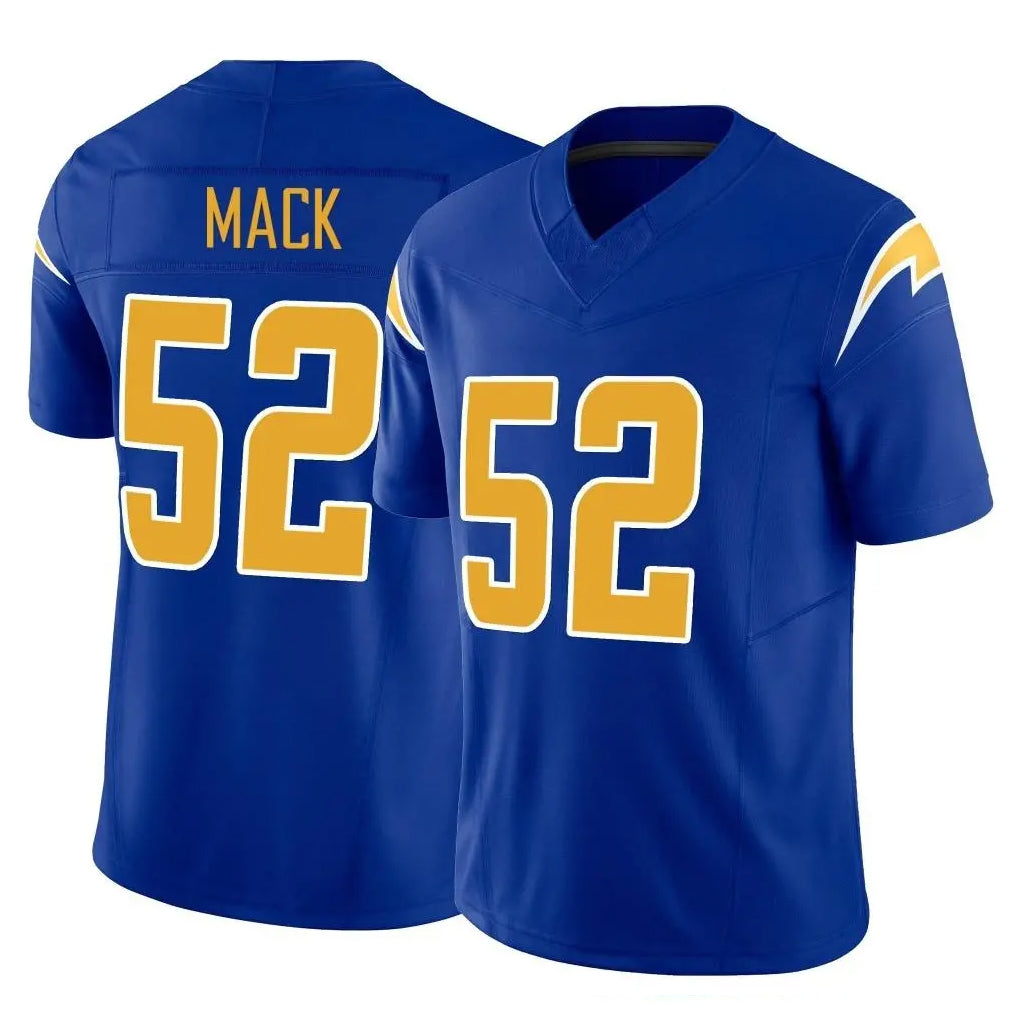 Kieara LA.Chargers #52 Khalil Mack Player Royal Limited Vapor F.U.S.E. Home Game Stitched Jerseys