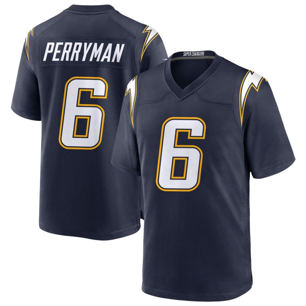 Kieara LA.Chargers #6 Denzel Perryman Player Navy Alternate Home Game Stitched Jerseys