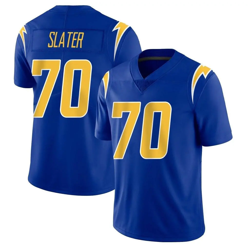 Kieara LA.Chargers #70 Rashawn Slater Player Royal Limited Vapor Home Game Stitched Jerseys