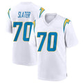 Kieara LA.Chargers #70 Rashawn Slater Player White Home Game Stitched Jerseys