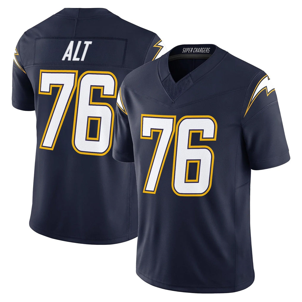 Kieara LA.Chargers #76 Joe Alt Player Navy Vapor F.U.S.E. Limited Home Game Stitched Jerseys