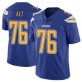Kieara LA.Chargers #76 Joe Alt Player Royal Limited Color Rush Vapor Untouchable Home Game Stitched Jerseys