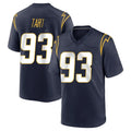 Kieara LA.Chargers #93 Teair Tart Player Navy Home Game Stitched Jerseys
